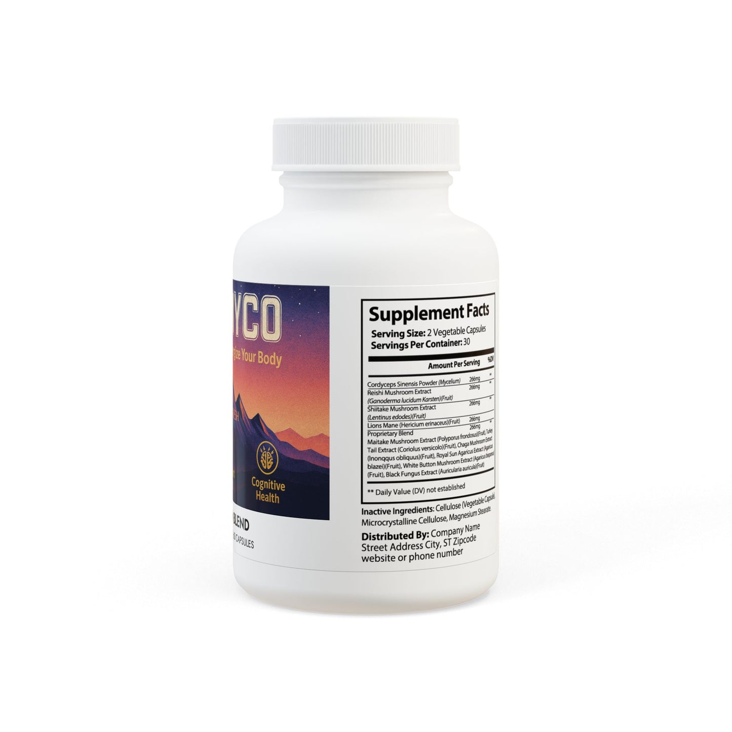 Mushroom Blend Supplement (60 Capsules)