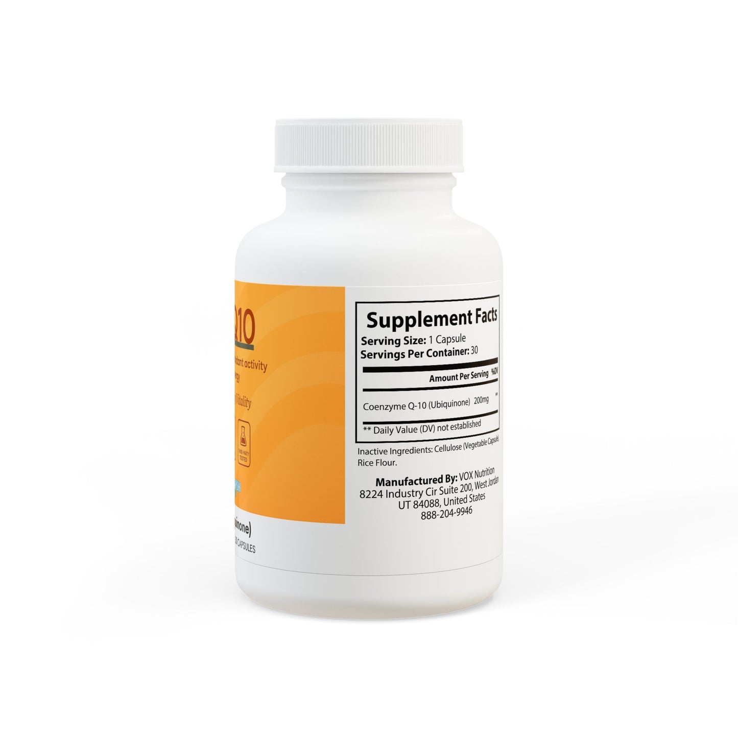 CoQ10 (Ubiquinone) Supplement (30 Capsules)