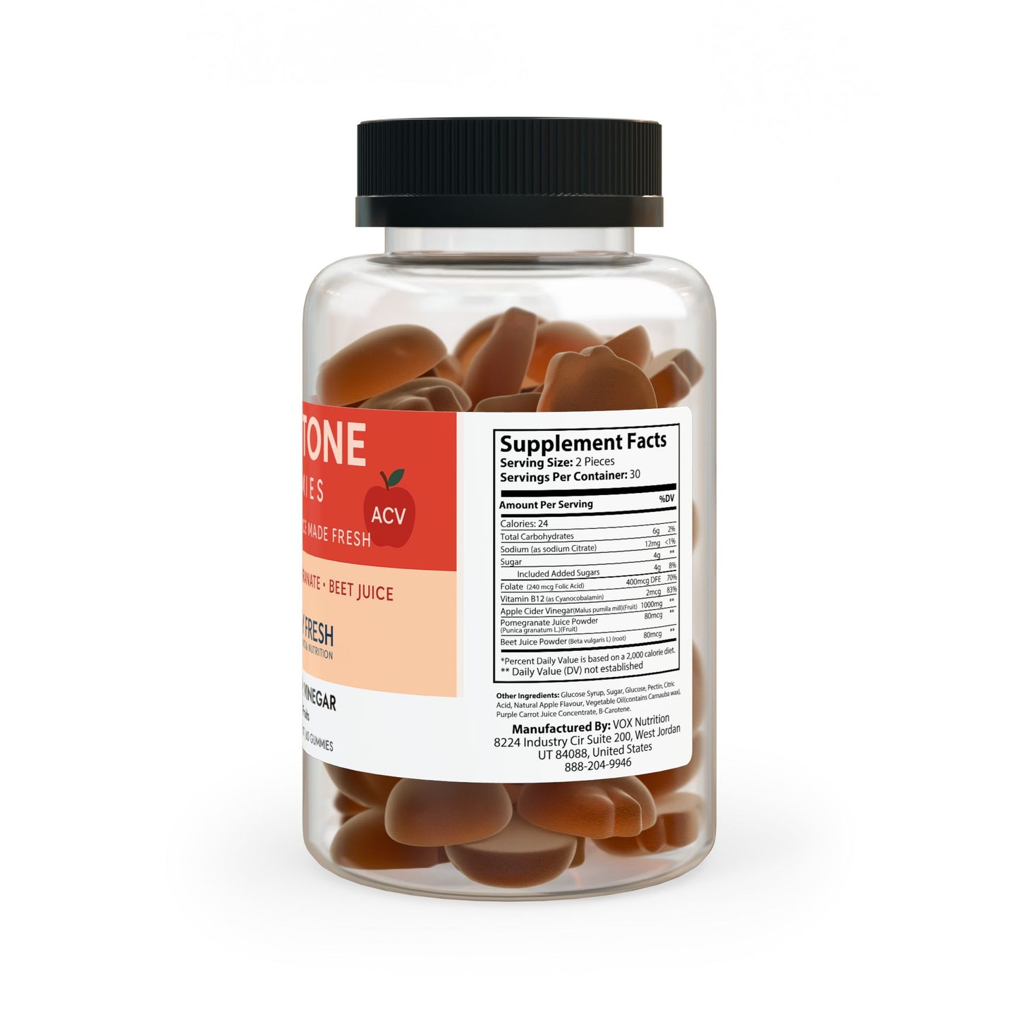Apple Cider Vinegar Gummies (60 Gummies)