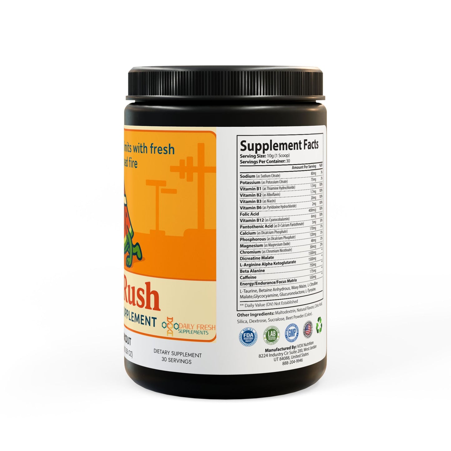 Pre-Workout Supplement, Watermelon (300g, 10.58oz)